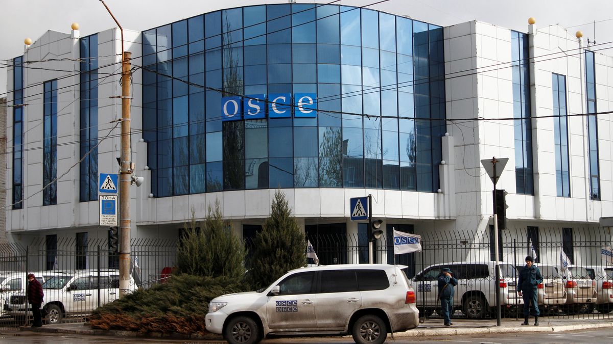 Siedziba misji OBWE w Ługańsku. W niedzielę pojazd OBWE najechał na minę okupowanej części Obwodu Ługańskiego - zginął amerykanski obserwator.