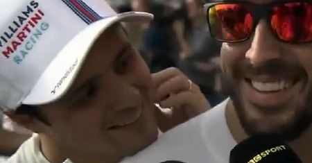 Felipe Massa nabija się z Fernando Alonso