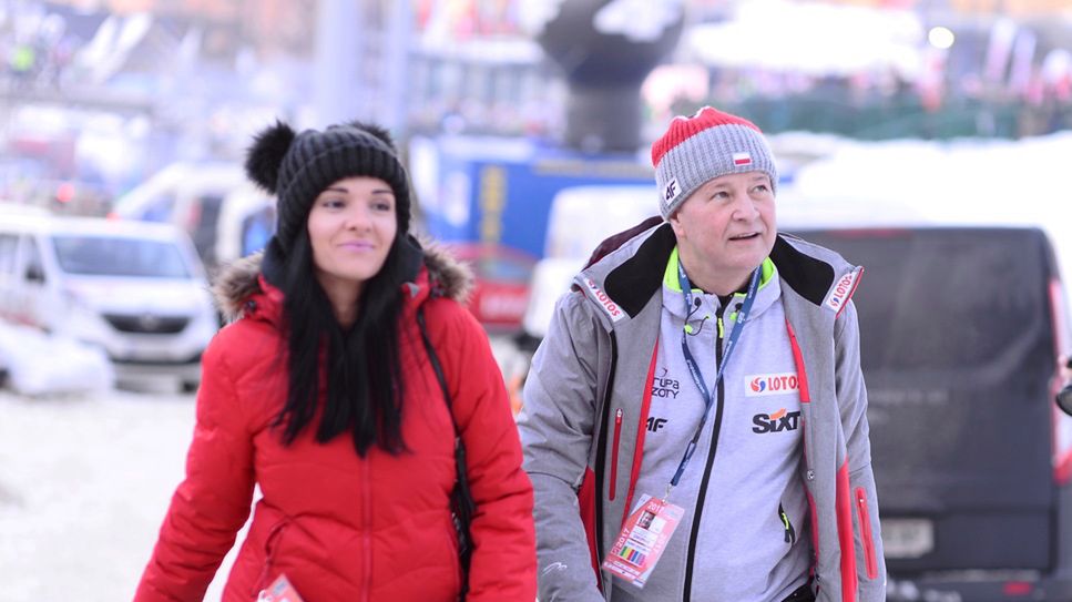 Apoloniusz Tajner i jego żona Izabela Podolec