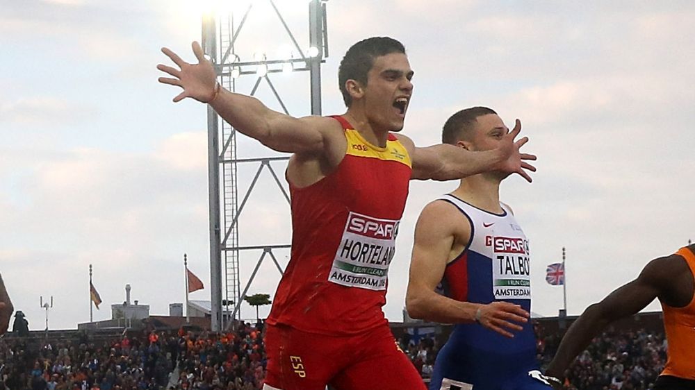Bruno Hortelano wygrywa bieg na 200 m podczas ME w Amsterdamie 2016
