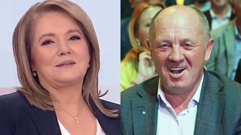 Marek Sawicki zaczął śpiewać w TVP Info i rozbawił Danutę Holecką