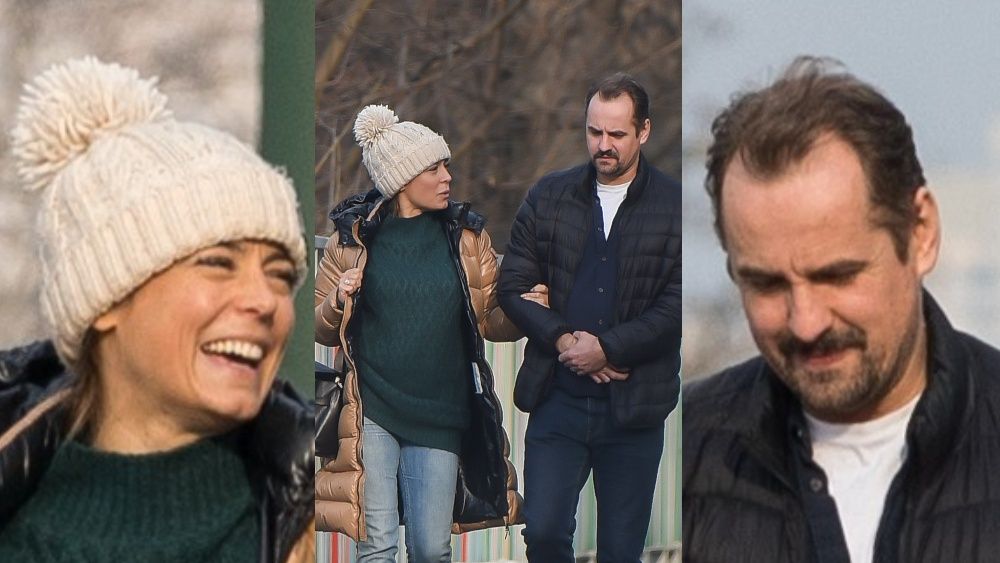 Rozanieleni Anna Mucha i Jakub Wons tuptają na romantyczną randkę