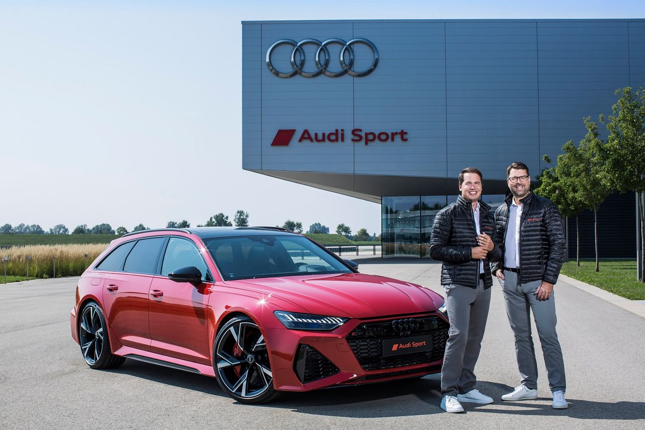 Julius Seebach (po lewej) prowadzi firmę Audi Sport wraz z Oliverem Hoffmannem (fot. Audi)