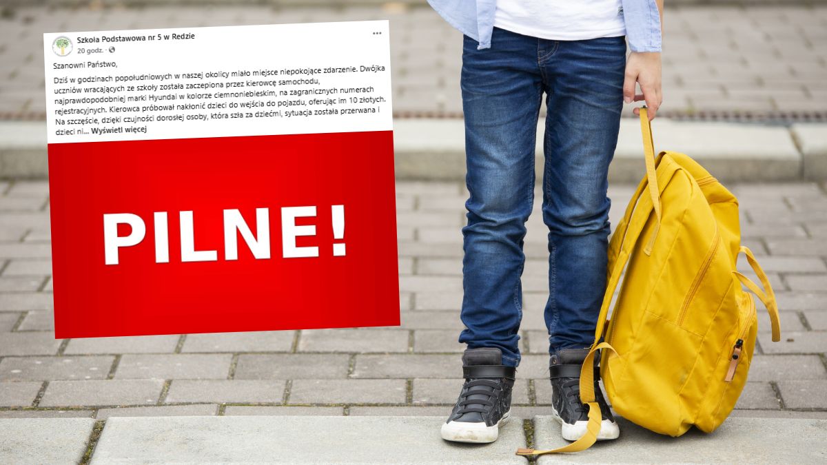 Mężczyzna zaczepiał dzieci pod szkołą podstawową