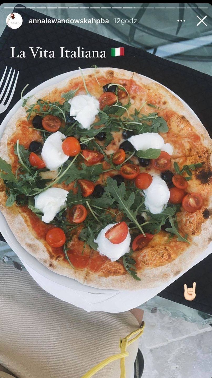 Anna Lewandowska zjadła pizzę