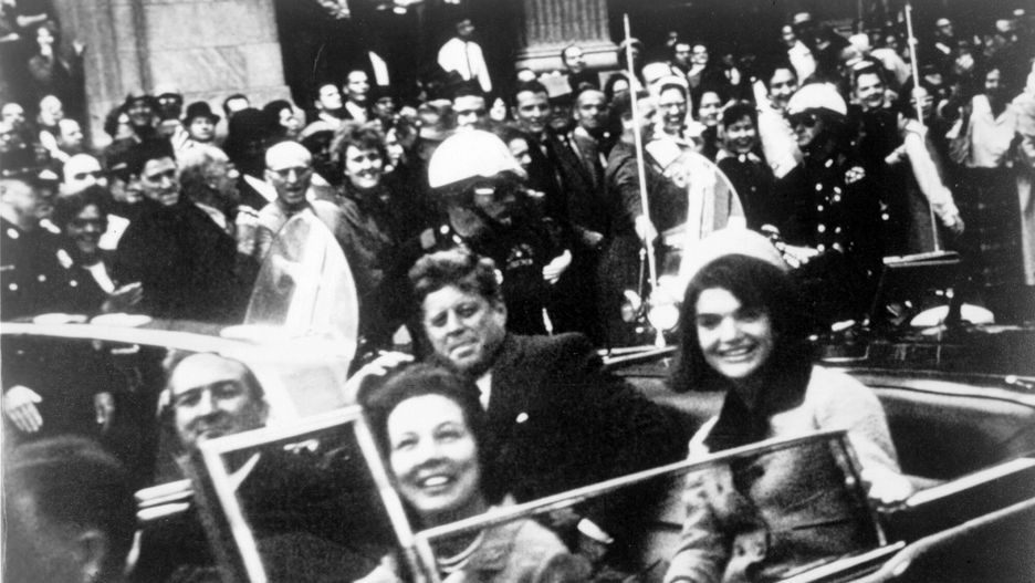 UIG Initial HDD August 2014 Universal History ArchiveJohn F Kennedy motorcade, Dallas, Texas USA, 22 November 1963. Close-up view of President and Mrs Kennedy and Texas Governor John Connally and his wife. Photographer: Victor Hugo King.Universal History Archive/Universal Images Group