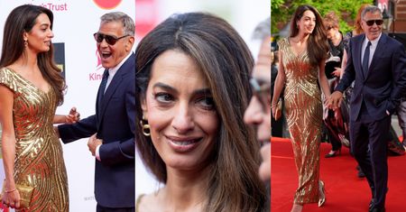George Clooney i SKĄPANA W ZŁOCIE Amal kradną show na gali u króla Karola. Para idealna? (ZDJĘCIA)