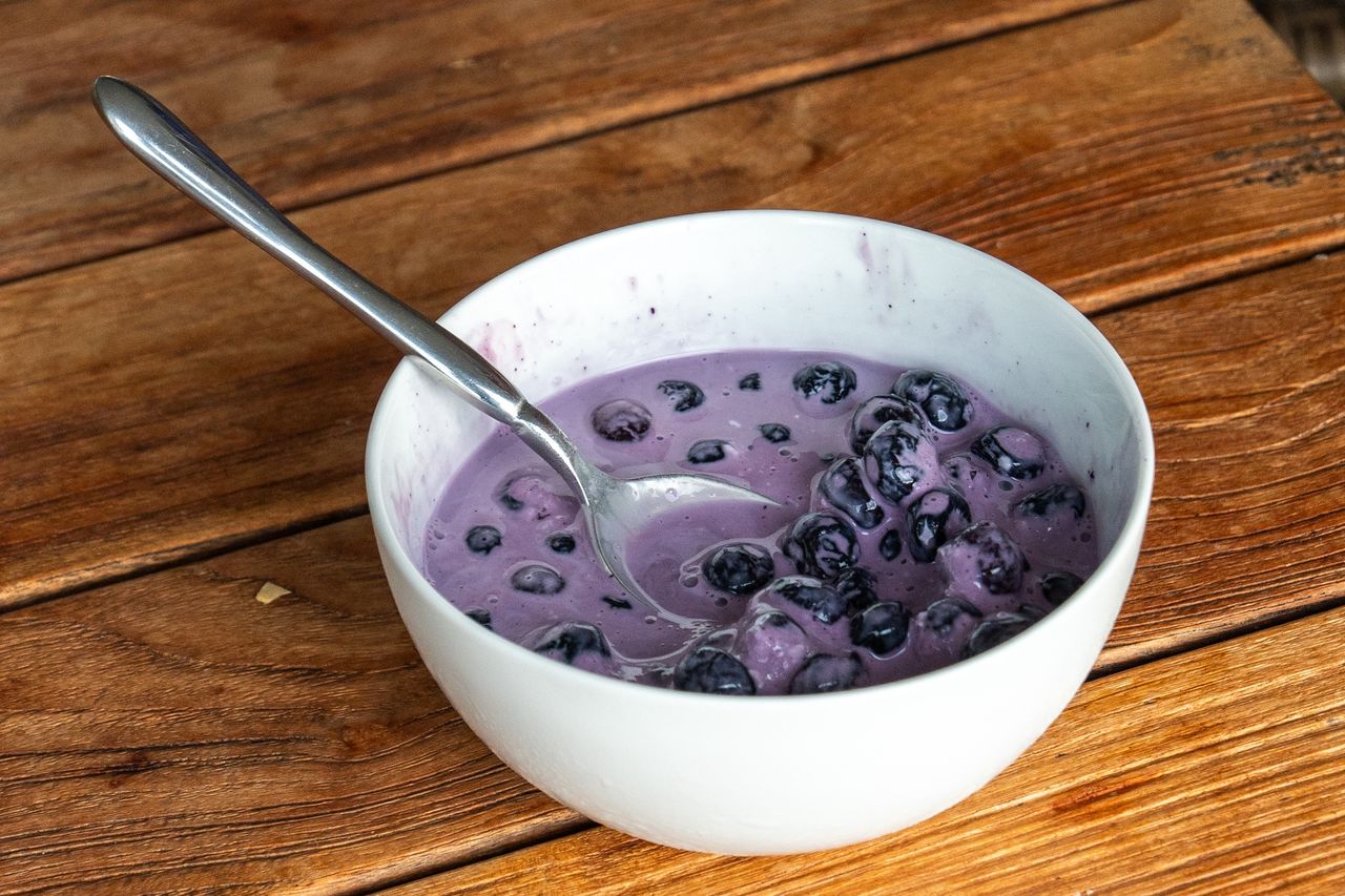 Blueberry soup