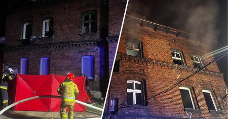 Pożar w mieszkaniu w Zabrzu. Znaleziono dwie nieprzytomne osoby