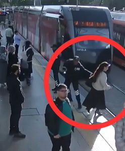 Weszła wprost pod tramwaj. Cudem nie doszło do tragedii