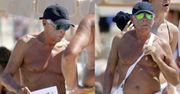 80-letni Giorgio Armani pokazuje klatę na plaży! (ZDJĘCIA)