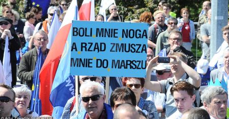 Transparenty na manifestacji KOD-u (ZDJĘCIA)