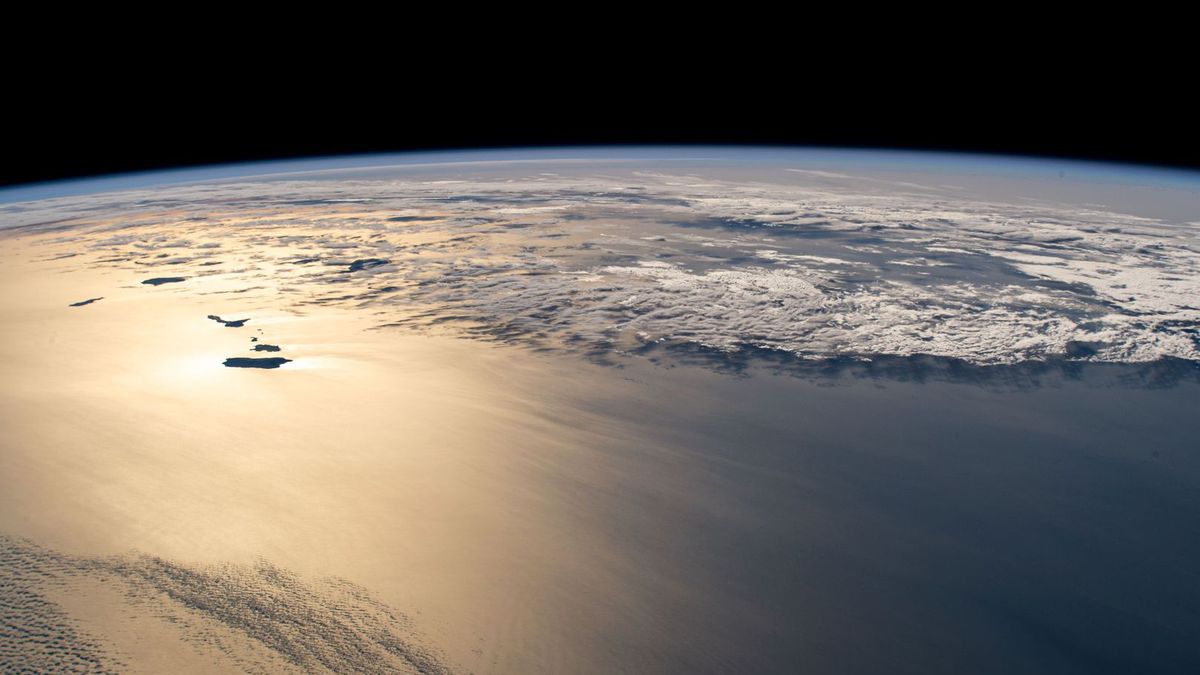 Widok Ziemi i Oceanu Atlantyckiego z Międzynarodowej Stacji K