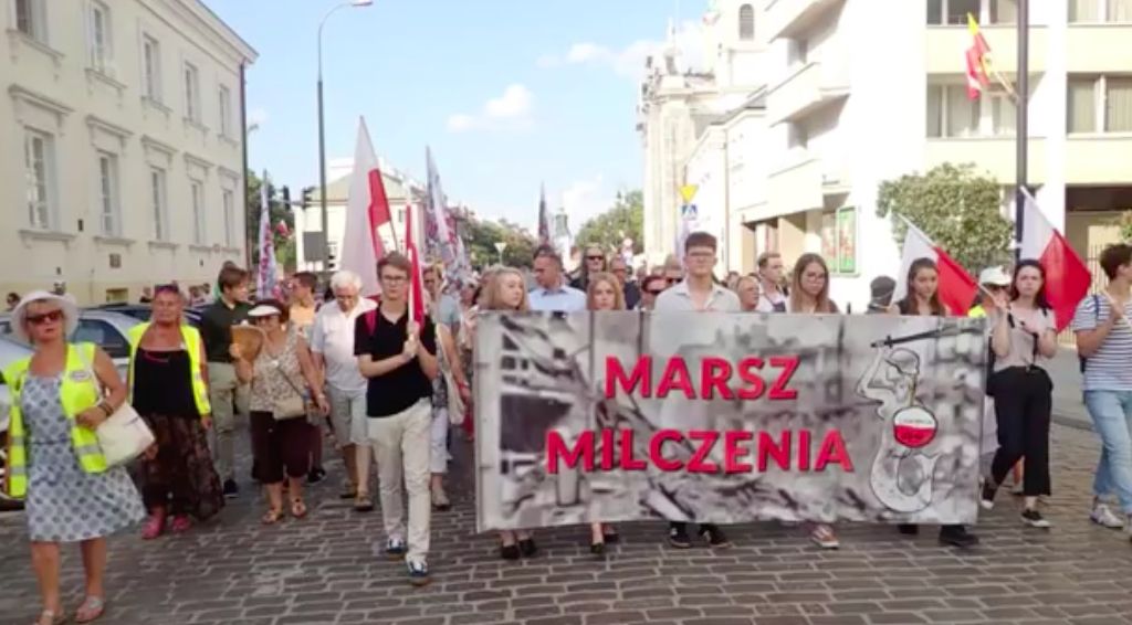 Warszawa. Marsz Milczenia’44. Bez słów, okrzyków, pieśni, haseł, rac