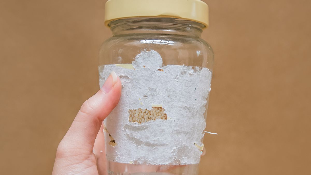 Słoiki z obdartą etykietą nie wyglądają estetycznie