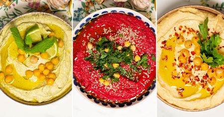 Hummus w trzech pysznych odsłonach. Klasyczny, z bobem i z burakiem zachwyci każdego