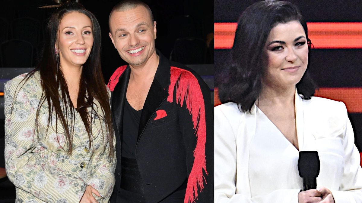 Dominika Serowska i Marcin Hakiel oraz Katarzyna Cichopek