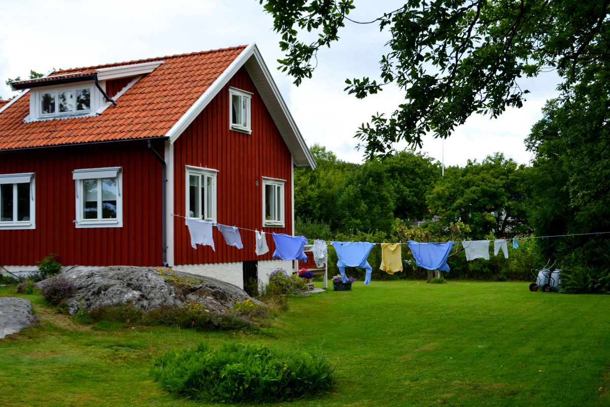 Szwedzkie domy często mają kolor czerwony