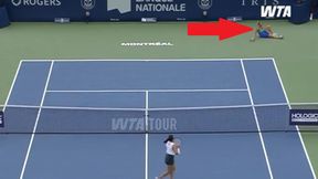 Poślizgnęła się i przewróciła, a potem wygrała akcję! [WIDEO]