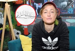 Matylda Damięcka pokazała nową grafikę. Obrazuje świąteczne obżarstwo