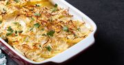 Zapiekanka ziemniaczana z kurczakiem i pieczarkami. Temu daniu trudno się oprzeć