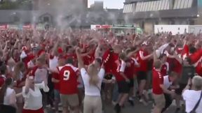 Euro 2020. Co za szaleństwo w Danii. Piwo lało się strumieniami nad głowami!