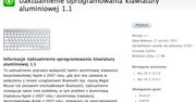 Uaktualnienie dla aluminiowych klawiatur z 2007 roku