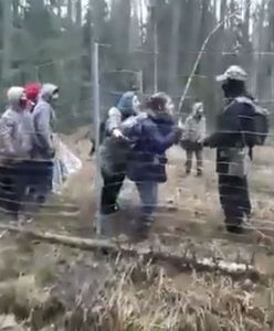 "Niepokojące" nagranie z granicy. Dziennikarz o "bandytach Łukaszenki"