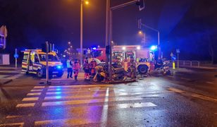 Bielsko-Biała. Blisko tragedii. Dwie osoby ranne w zderzeniu dwóch samochodów