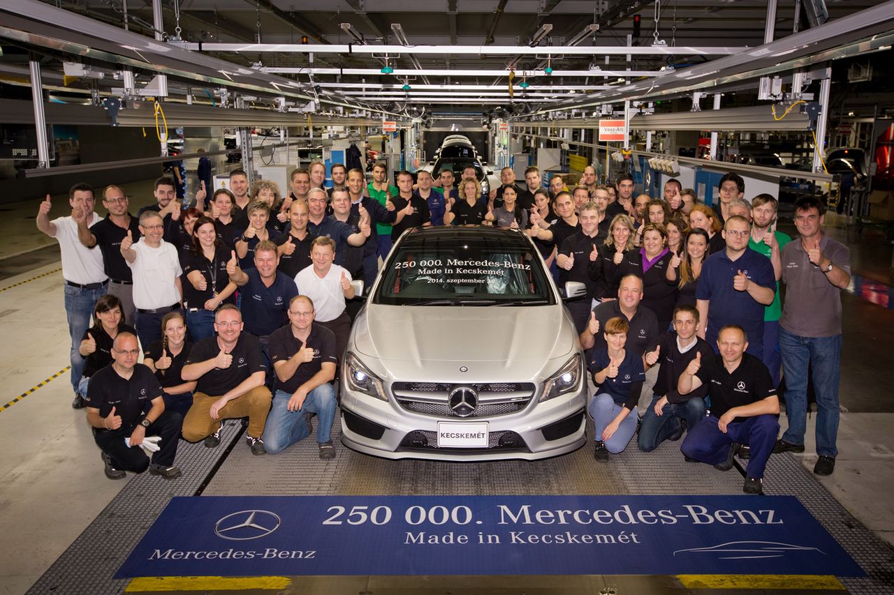 Ćwierć miliona Mercedesów z Węgier