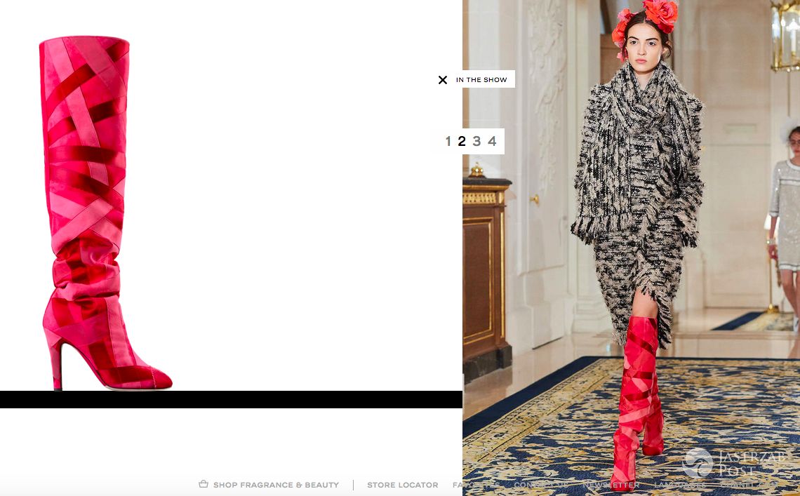 Kozaki Chanel za 3 tysiące euro (screen z oficjalnej strony)