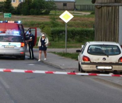 Pijany nastolatek potrącił samochodem 23-latka i jego ojca. Obaj trafili do szpitala