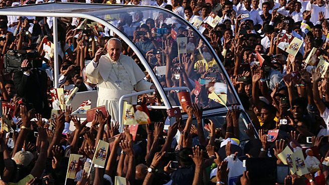 Papież Franciszek w Kolombo