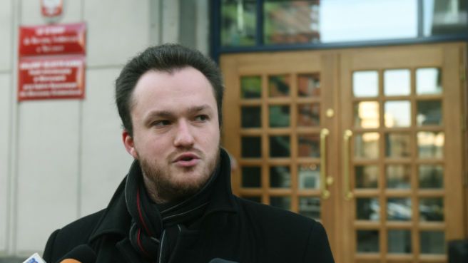 Prezes Stowarzyszenia Marsz Niepodległości Witold Tumanowicz przed rozprawą przed Sądem Rejonowym dla Warszawy-Śródmieścia