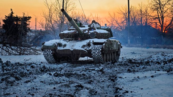 Ukraińskie czołgi w pobliżu Doniecka