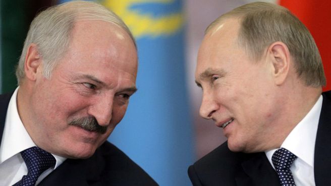 Alaksandr Łukaszenka i Władimir Putin