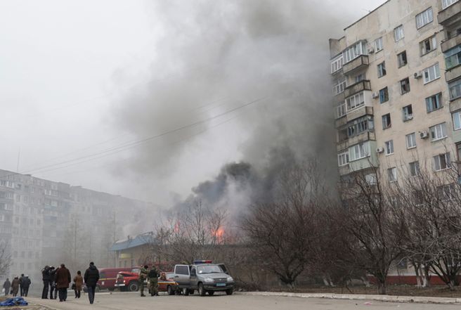 Trzy ataki separatystów na Mariupol. Jest wiele ofiar i rannych