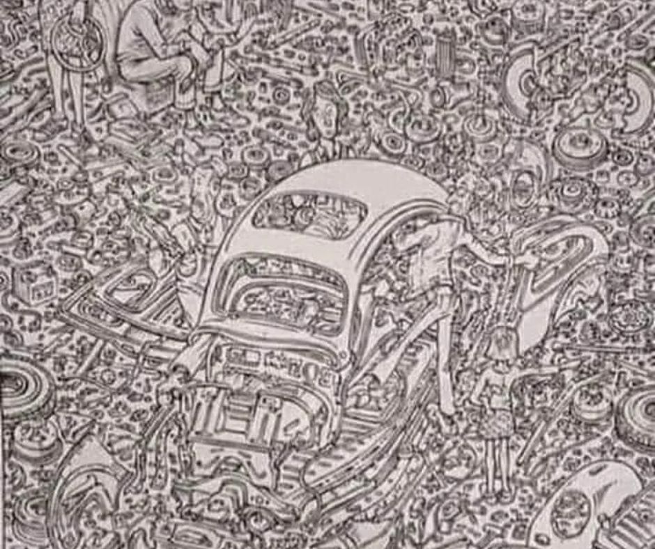 Test na kondycję mózgu. Znajdź siedem osób i kota