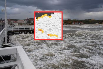 Alerty IMGW i RCB rozesłane. 7 województw na liście. Groźnie też na Bałtyku