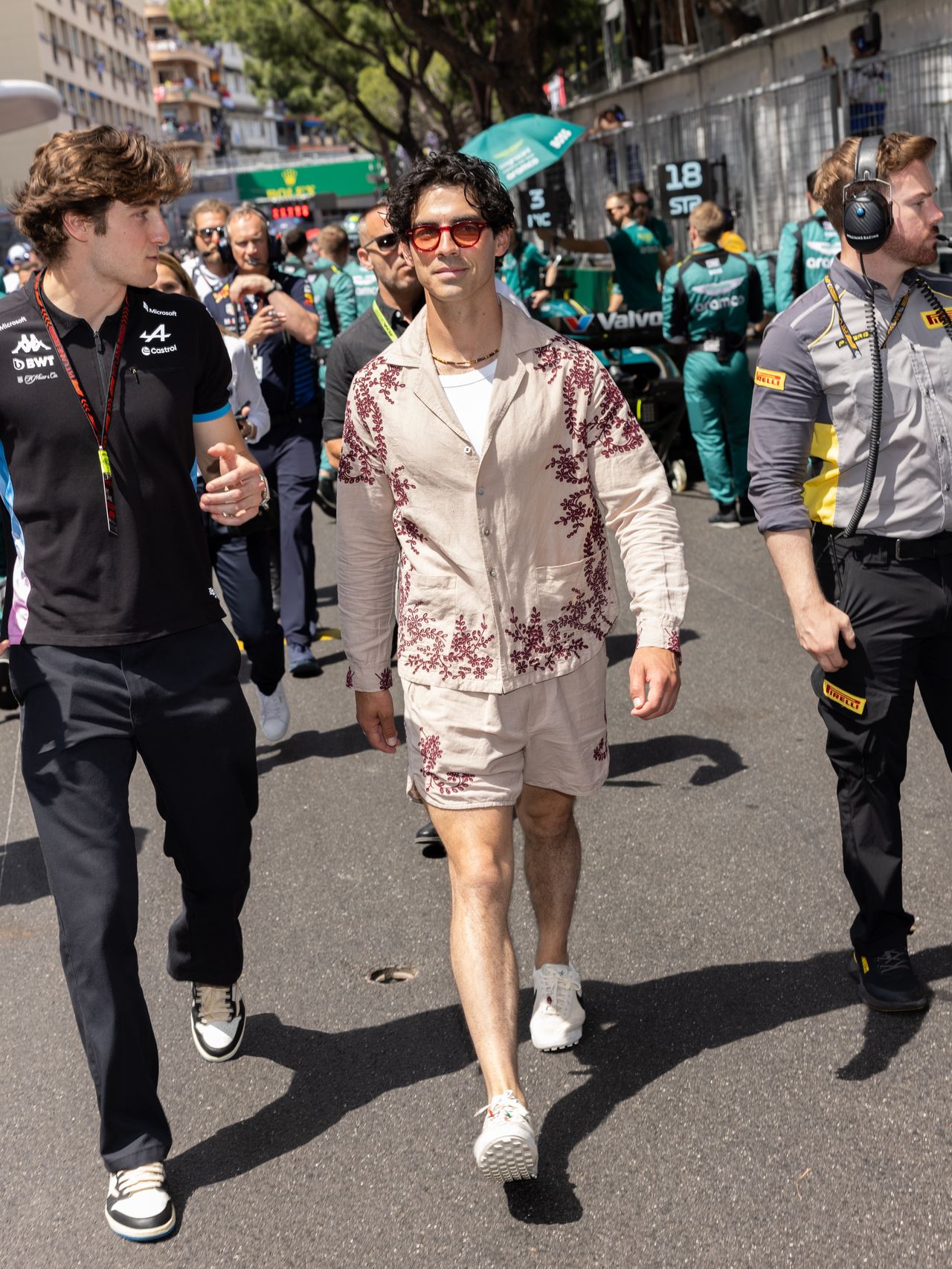 Joe Jonas at the F1 races