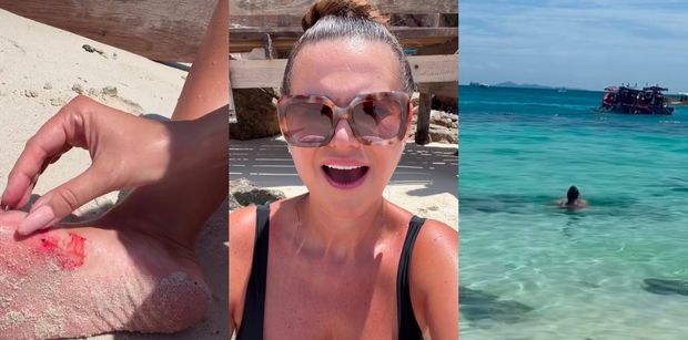 Maja Rutkowski ROZCIĘŁA NOGĘ w Tajlandii. Krew się leje a celebrytka apeluje: "Nie pływajcie nad kamieniami, bo to NIEBEZPIECZNE"