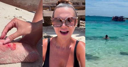 Maja Rutkowski ROZCIĘŁA NOGĘ w Tajlandii. Krew się leje a celebrytka apeluje: "Nie pływajcie nad kamieniami, bo to NIEBEZPIECZNE"
