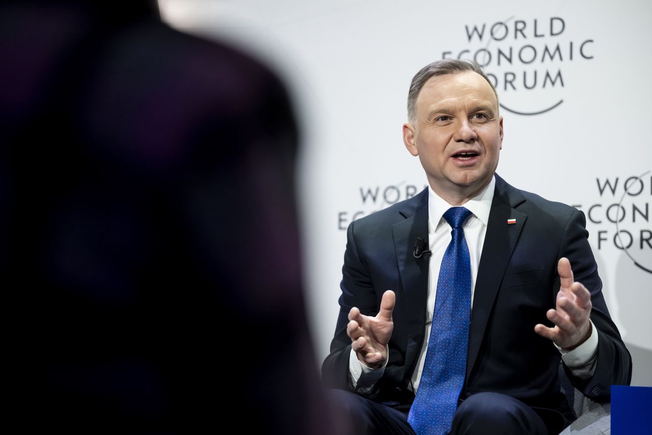 Duda w Davos. Mówi o czołgach Leopard