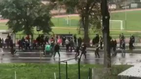 Zamieszki po meczu ligi okręgowej. Doszło do starcia kibiców Brzozovii i Zamczyska [WIDEO]