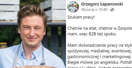 Były juror "Top Chef" szuka pracy. "Jestem otwarty na różne opcje"