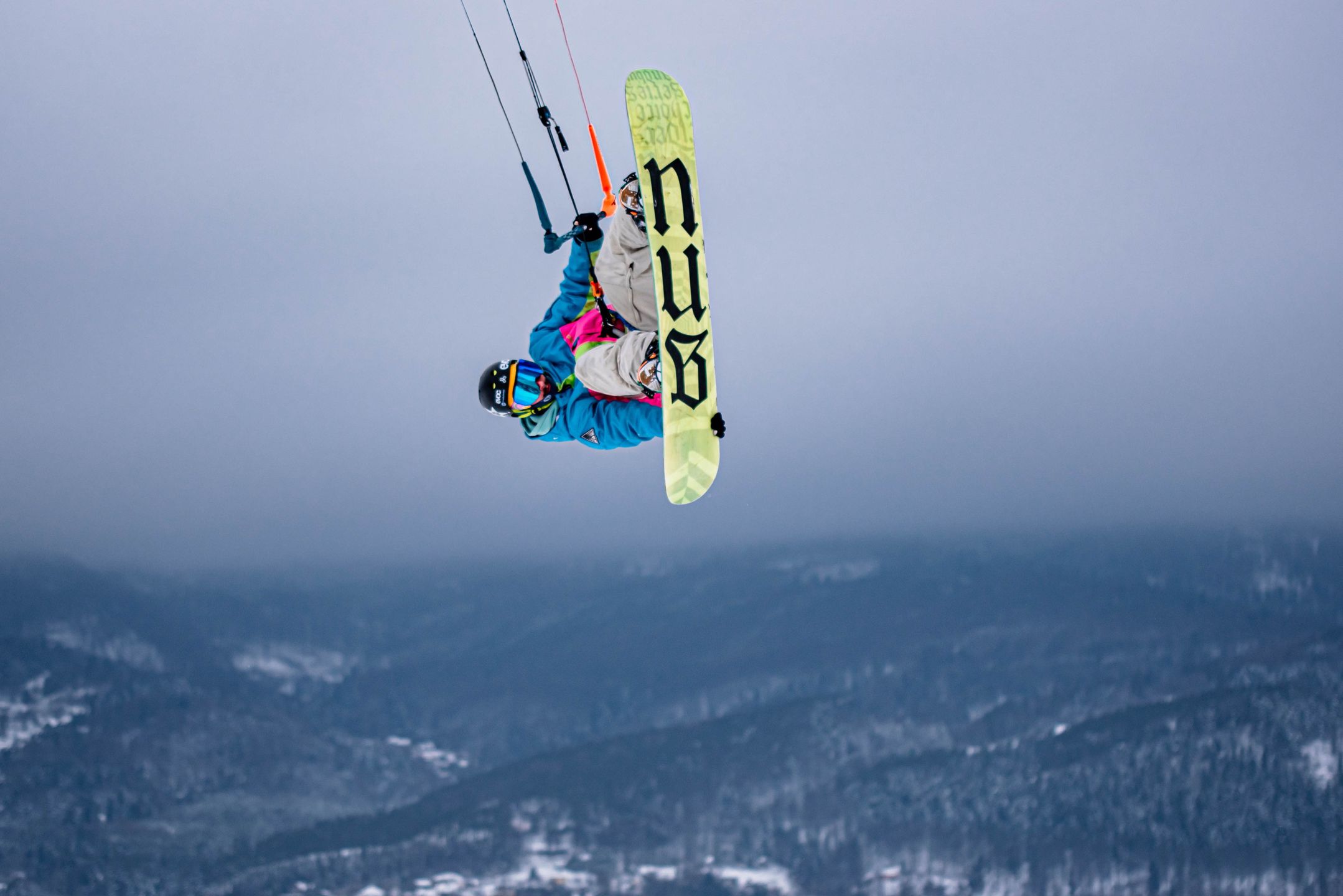 Snowkite w Korbielowie