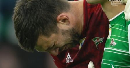 Wzruszający moment w Gdańsku. Bramkarz Lechii zupełnie się rozkleił