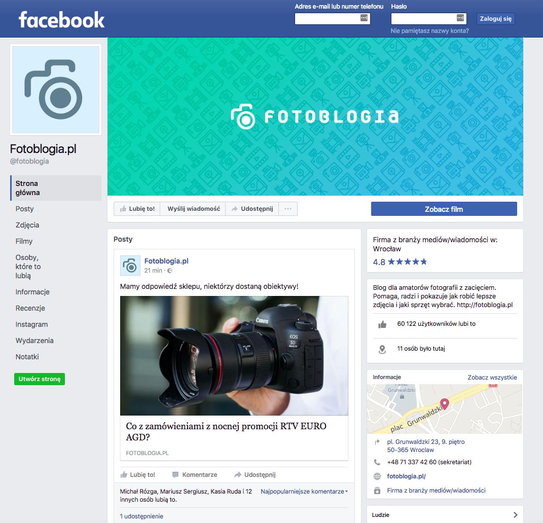 Fotoblogia.pl największym serwisem o fotografii w Polsce. Rekordowa liczba czytelników 2