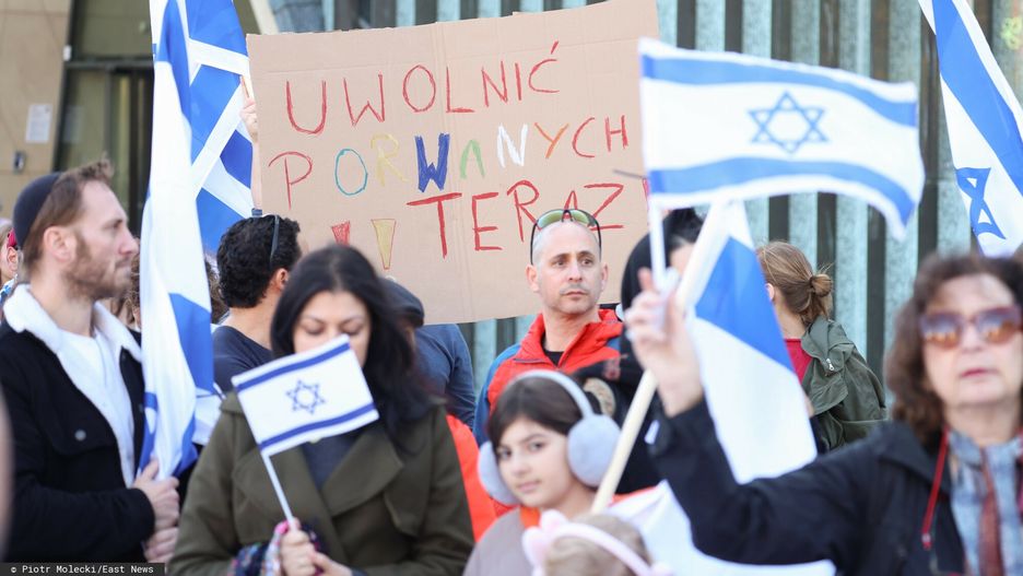 Demonstracja "Solidarni z Izraelem". Warszawa, 29.10.2023