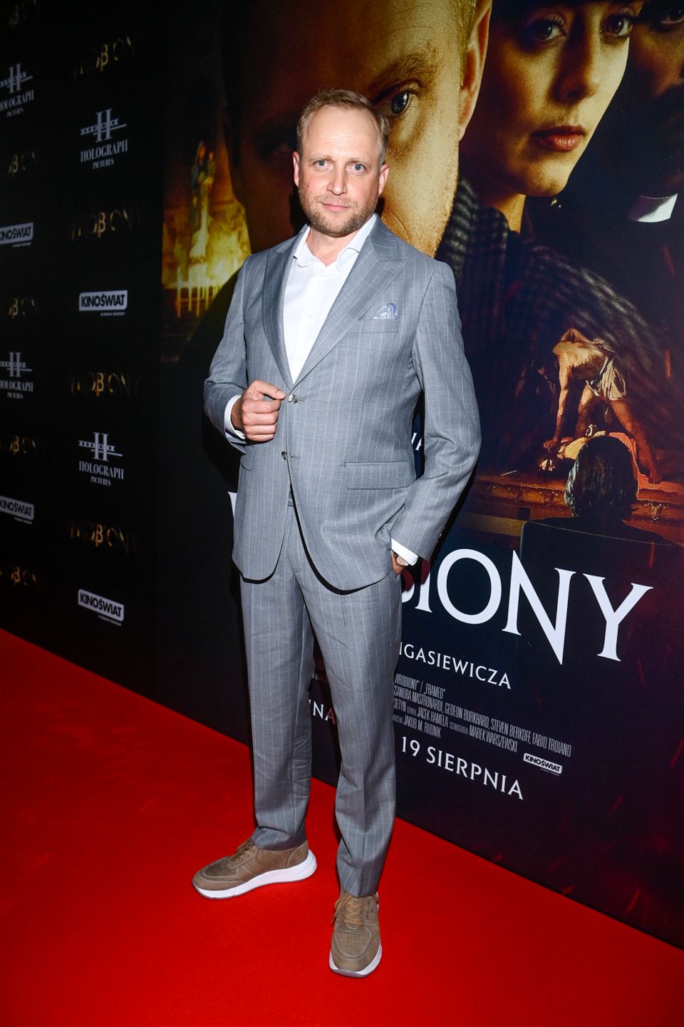Piotr Adamczyk - premiera filmu Wrobiony